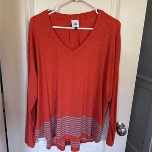 CAbi Women's Red V-Neck Top